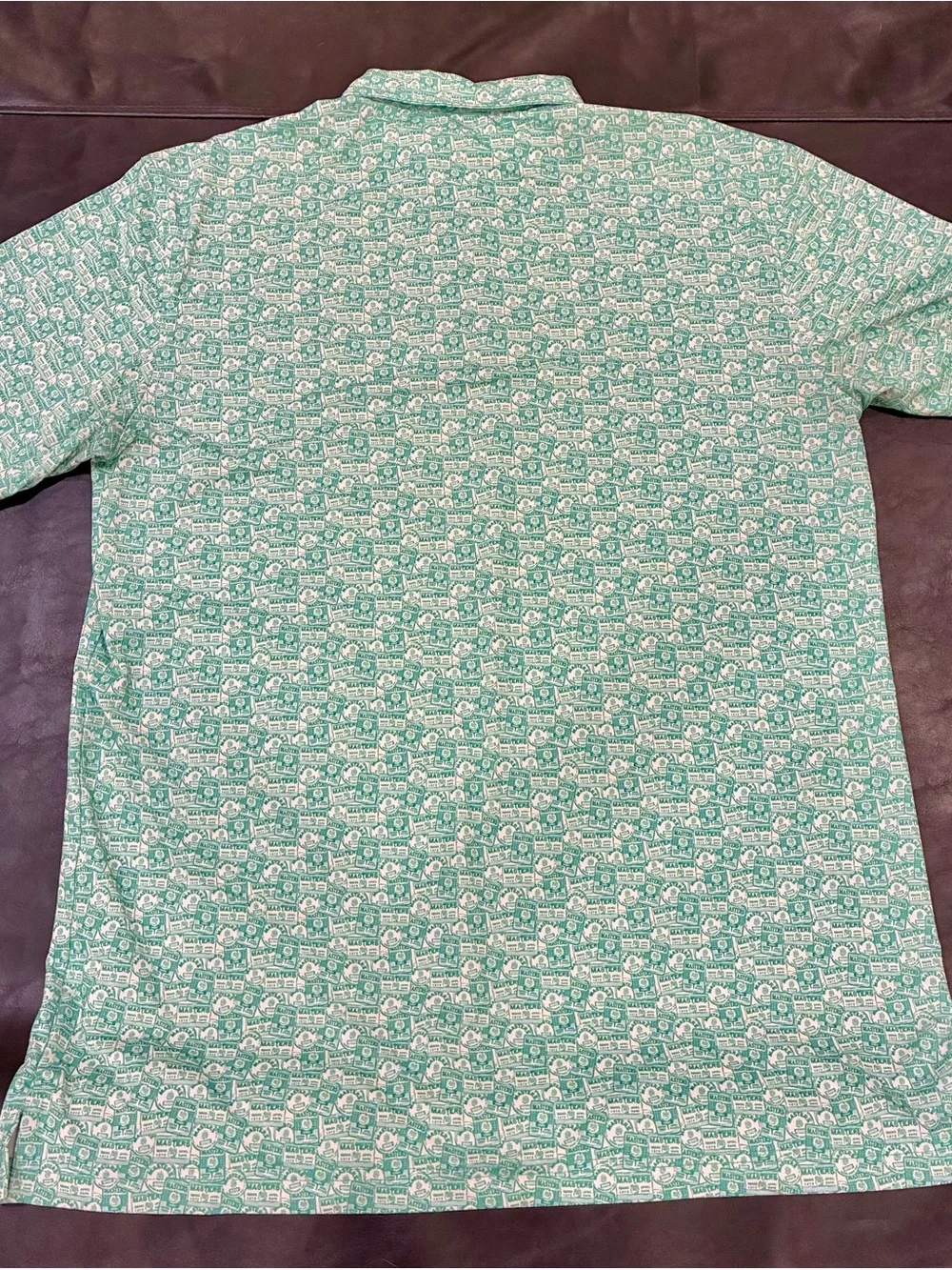 2026 Authentic Masters Tech Men's Badge Design Performance Golf Shirt Polo Large - Picture 6 of 7